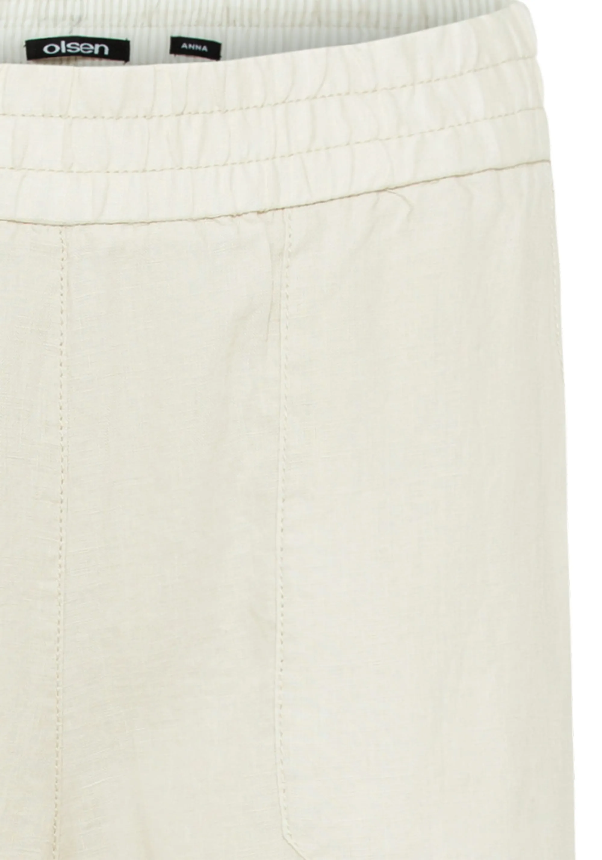 100% Linen Anna Fit Wide Leg Pull-On Pant