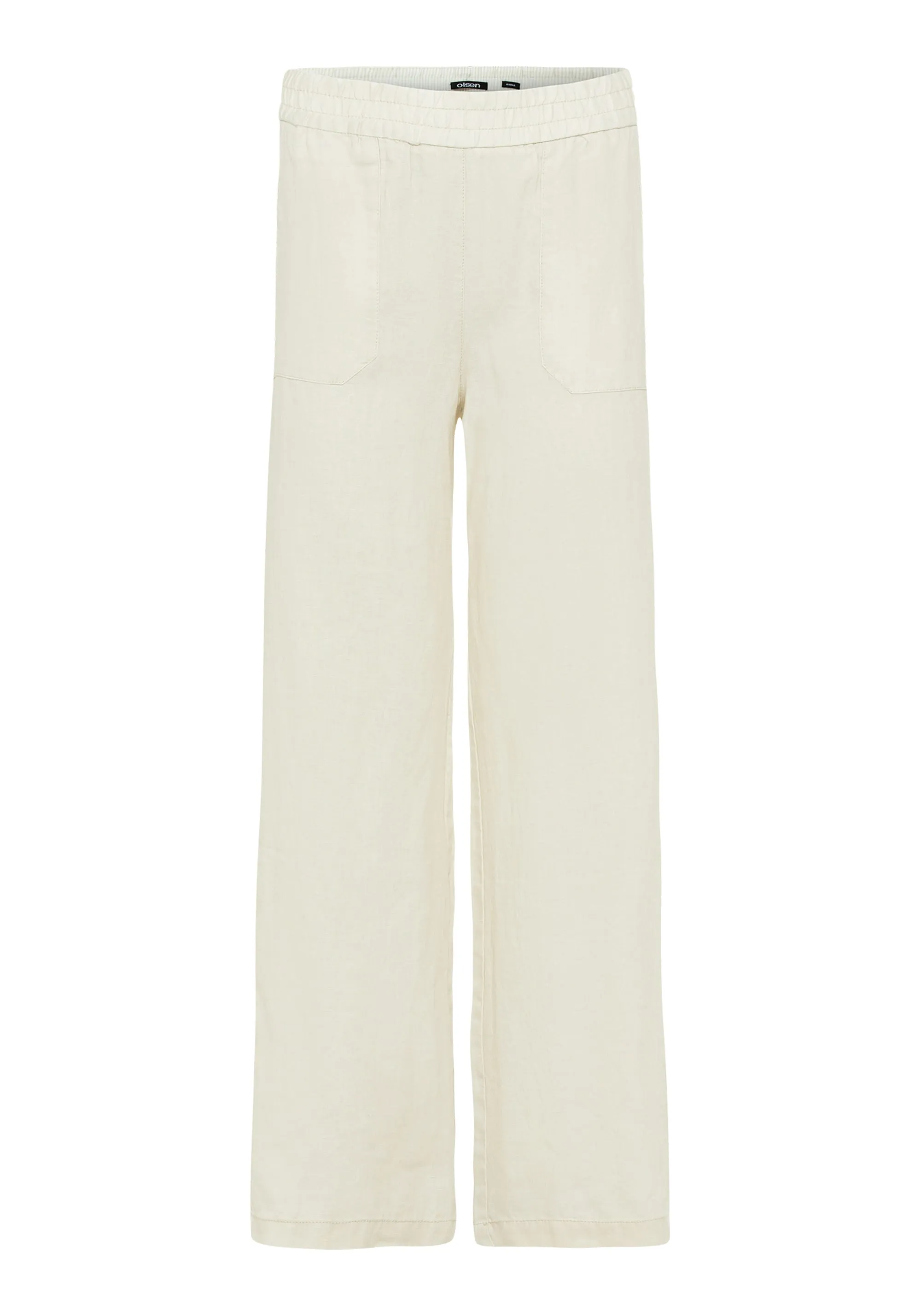 100% Linen Anna Fit Wide Leg Pull-On Pant