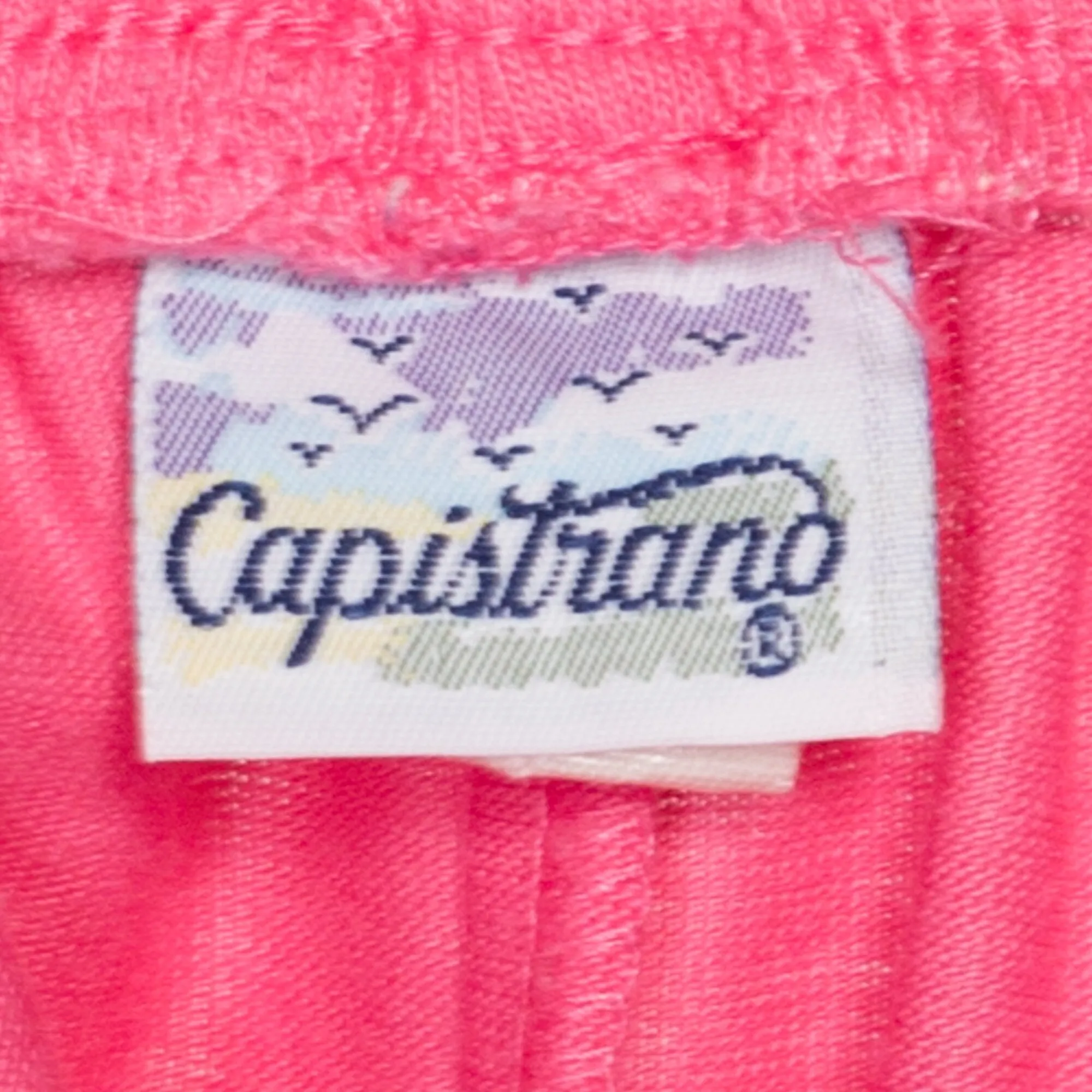 80s Pink Elastic Waist Shorts - Small to Medium