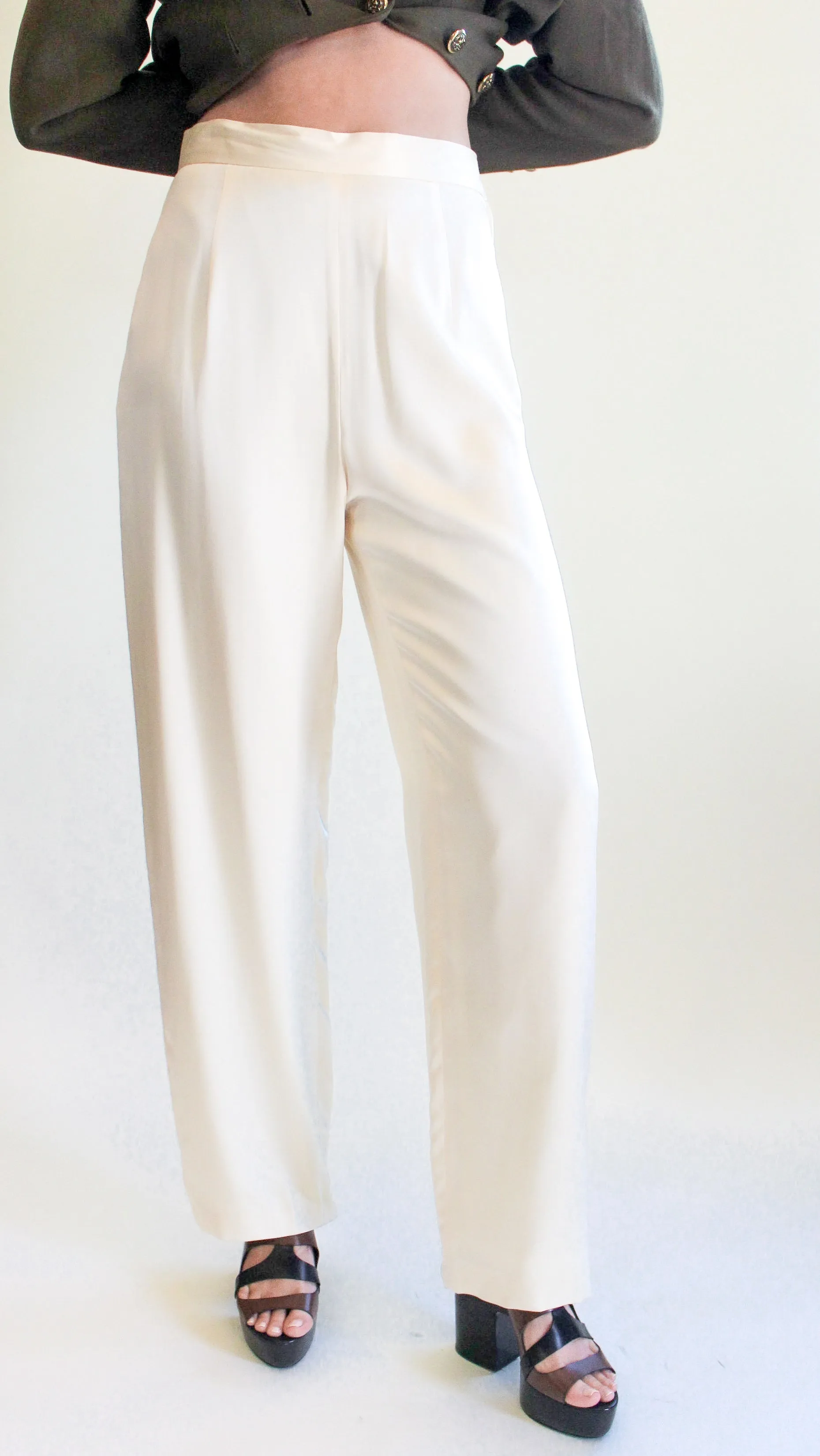 Alan Austin Silk Pants