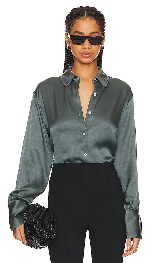 ANINE BING Monica Shirt in Slate