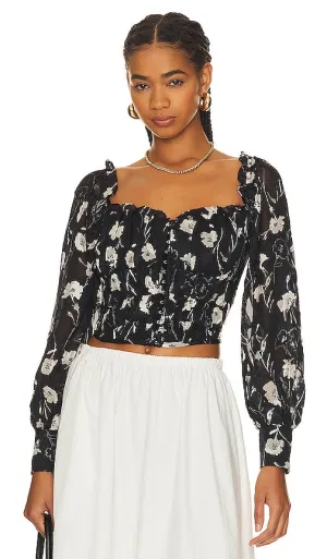 ASTR the Label Amber Top in Black