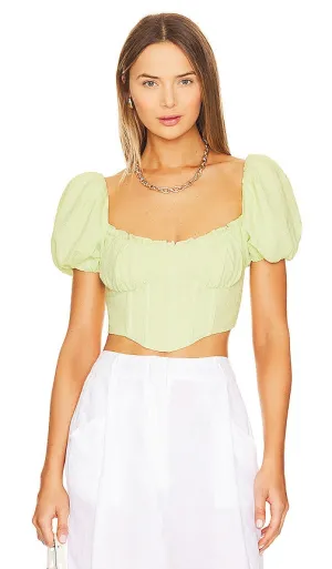ASTR the Label Paola Top in Green