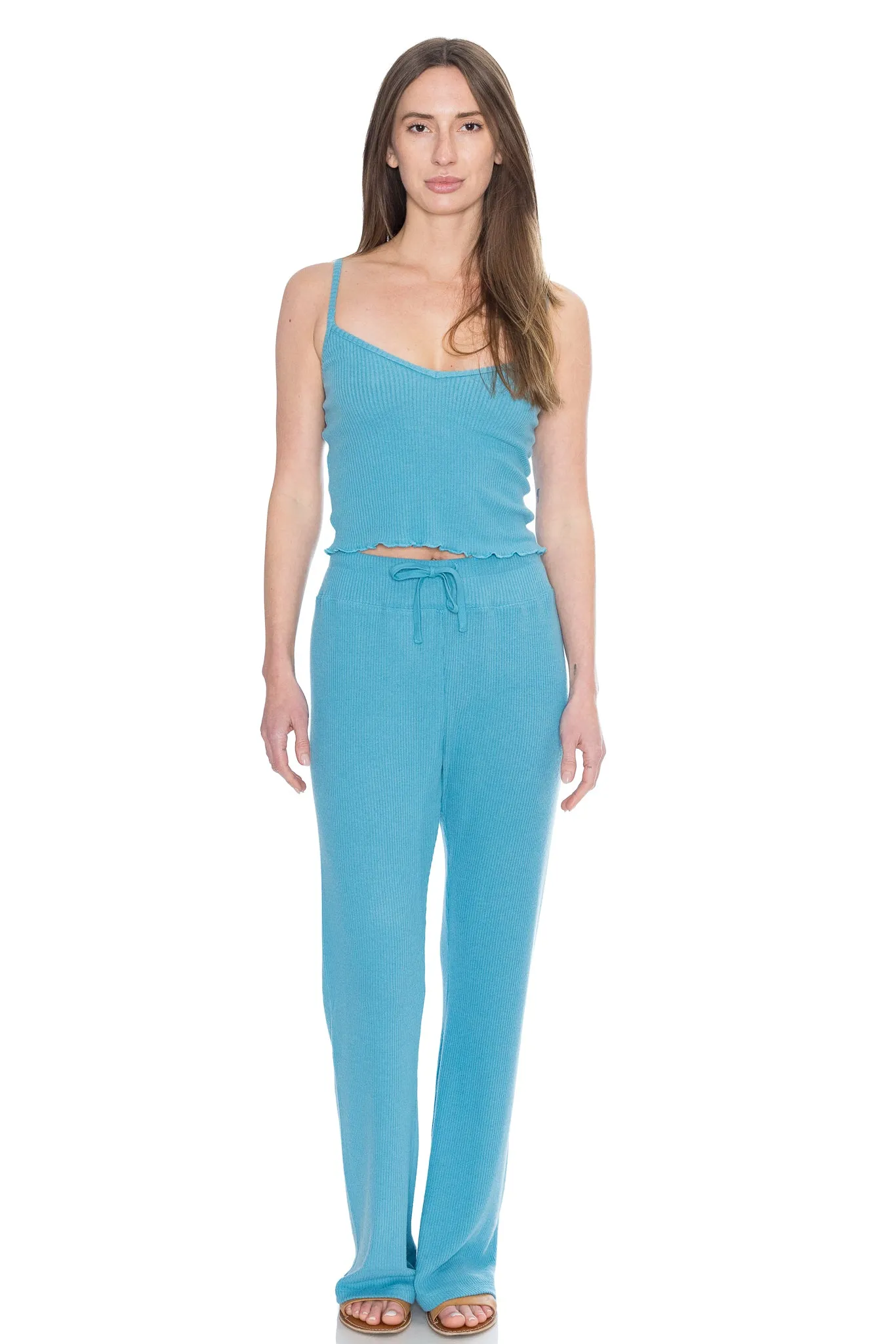 Beach Walk Rib Flare Pant