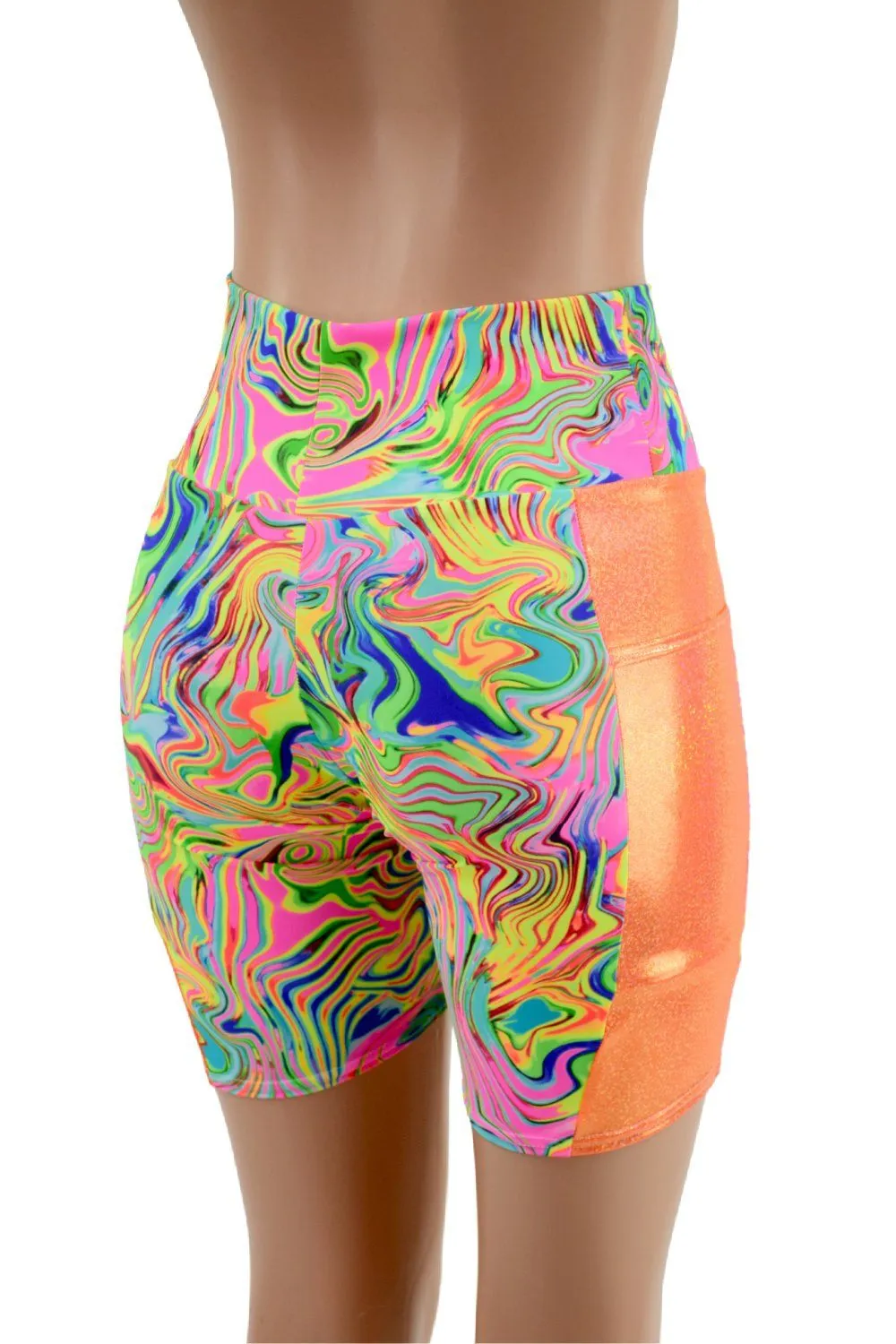 Bike Shorts with Side Panel Pockets