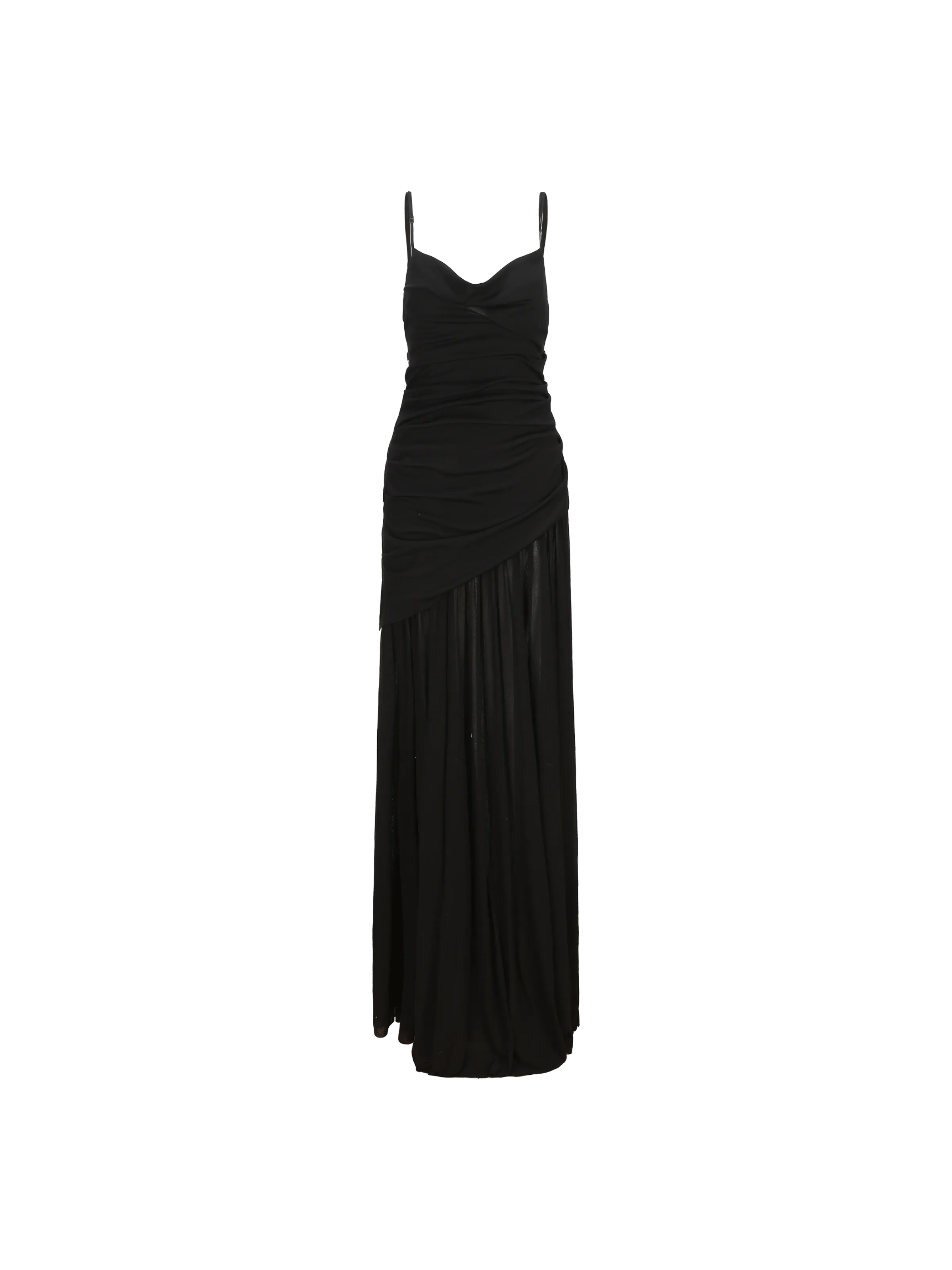 Black Knitted Swing Collar Maxi Dress