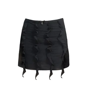 Black Ruffled skirt