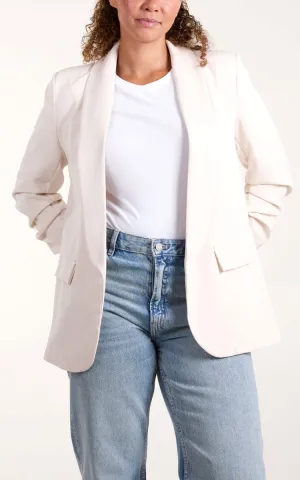 Blazer - ruched sleeve