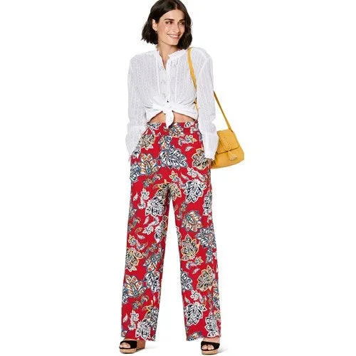 Burda Pattern 6229 Misses' Pull-on Pants (6-16)