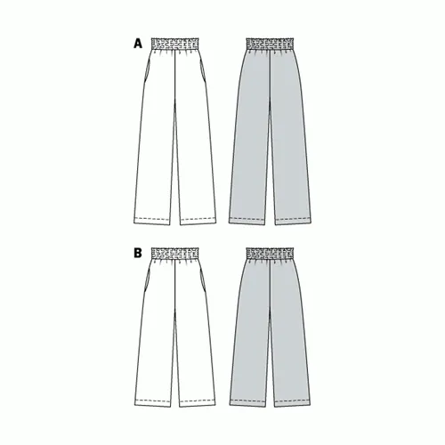 Burda Pattern 6229 Misses' Pull-on Pants (6-16)