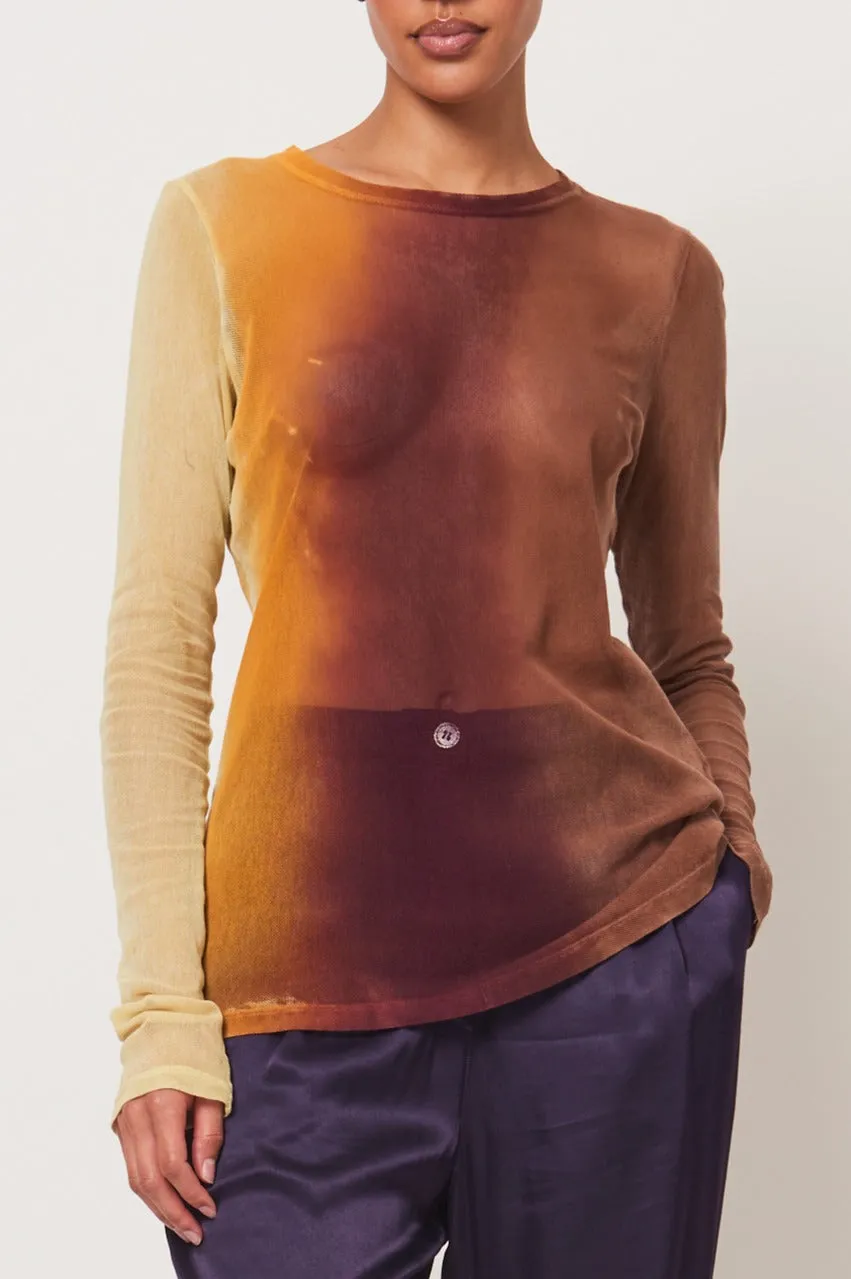 Burgundy Haze Treatment Liza T-Shirt