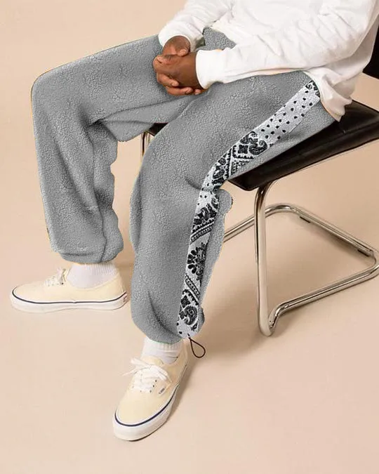 Casual trendy personality drawstring trousers