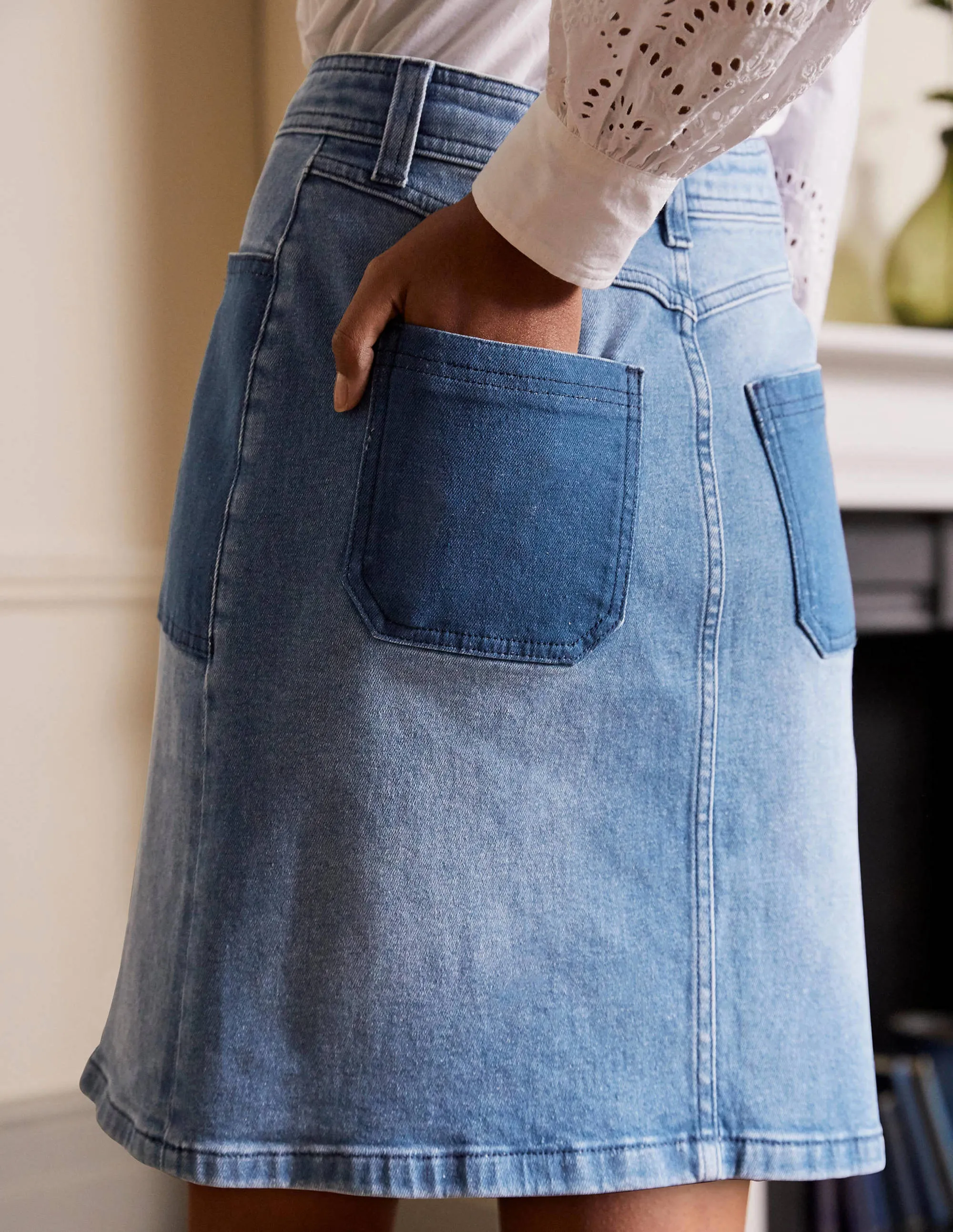 Cavendish Skirt-Light Vintage Contrast