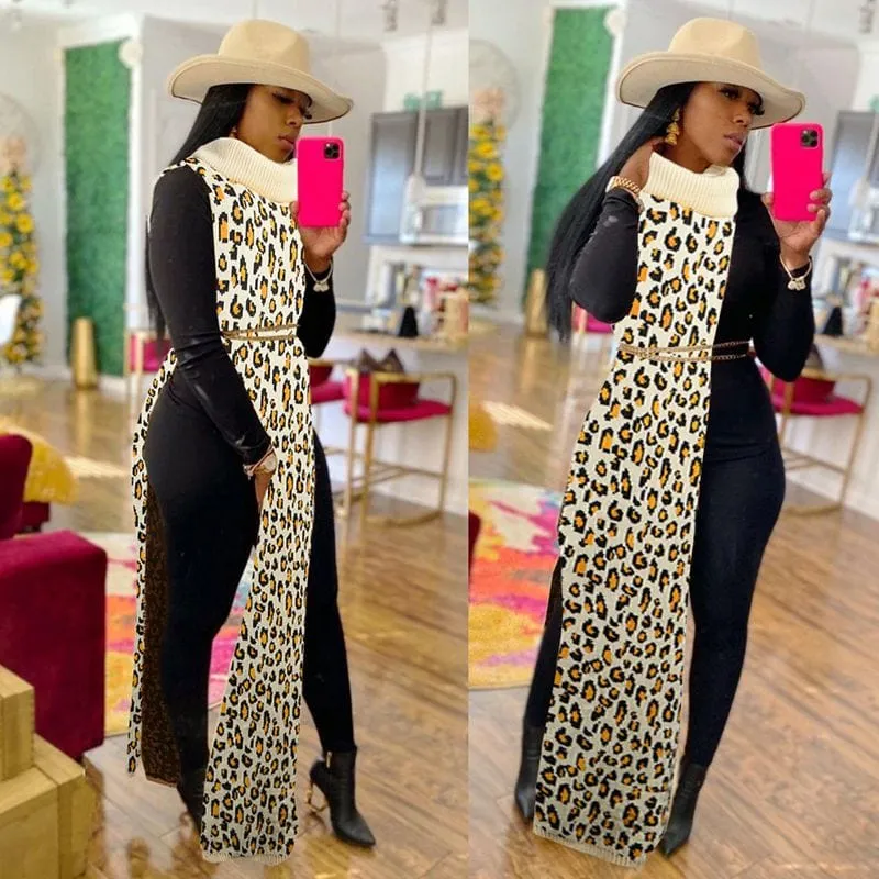 Daring Side Split Sweater Dress