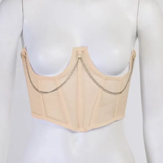 Exclusive Chain Bustier Top
