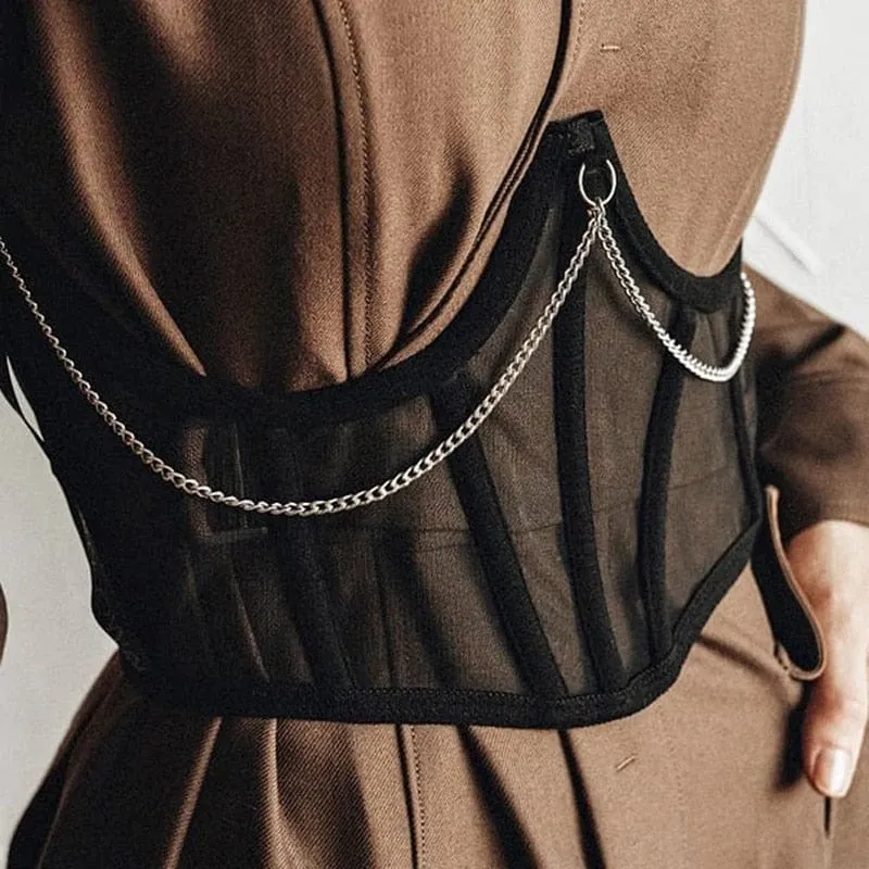 Exclusive Chain Bustier Top