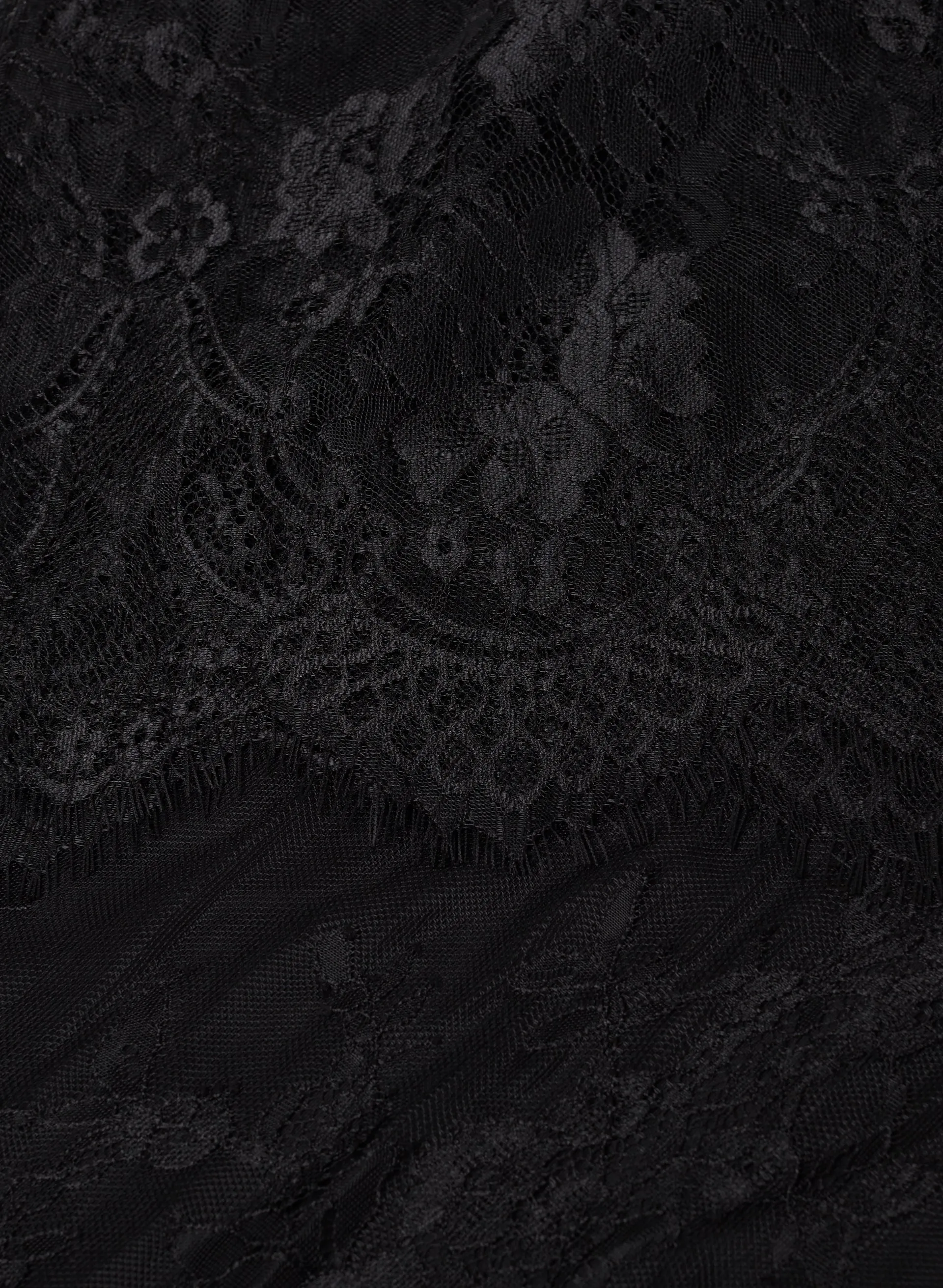 Eyelash Lace Popover Top