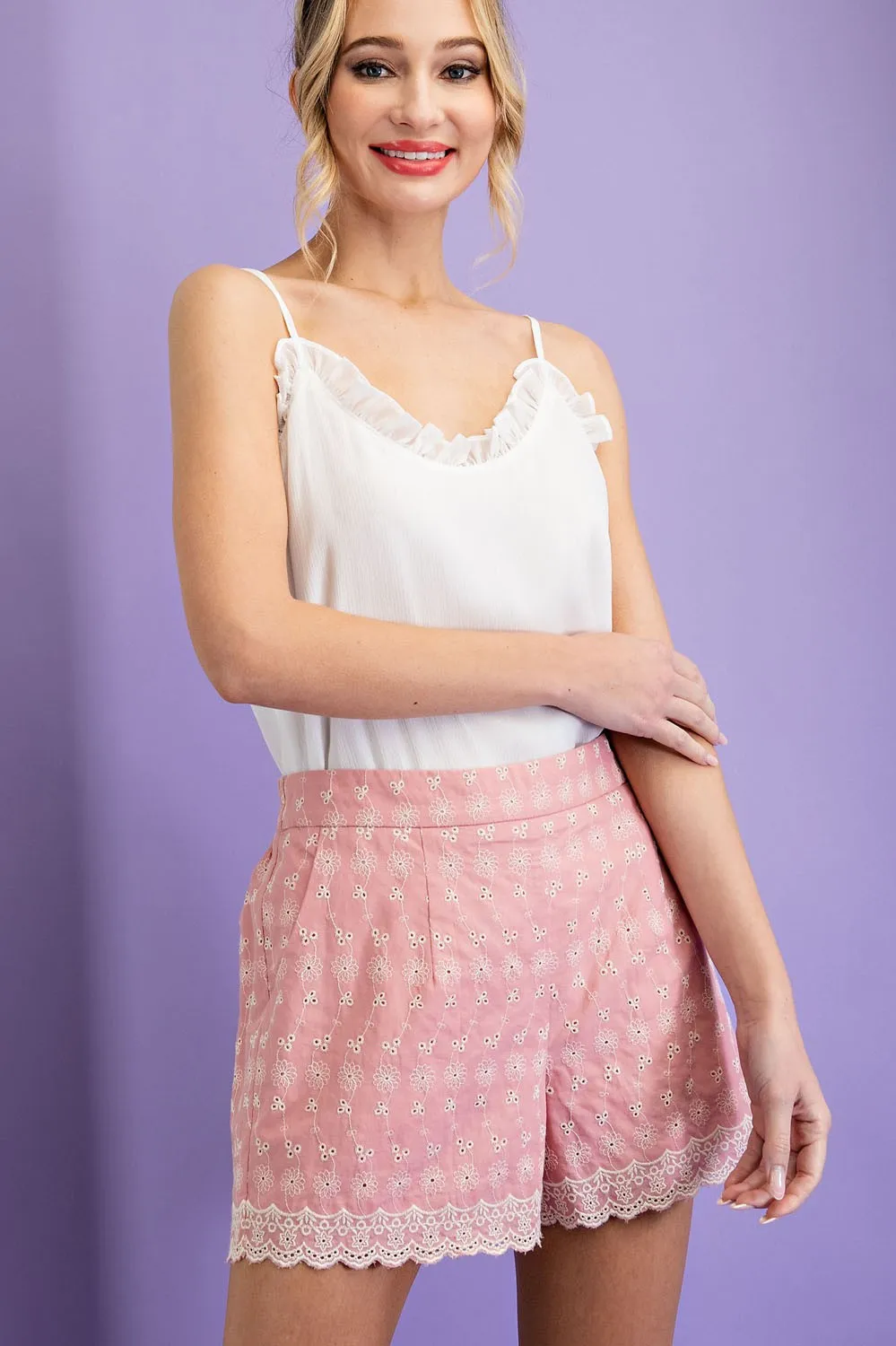FINAL SALE Clear Skies Ahead High Waisted Shorts