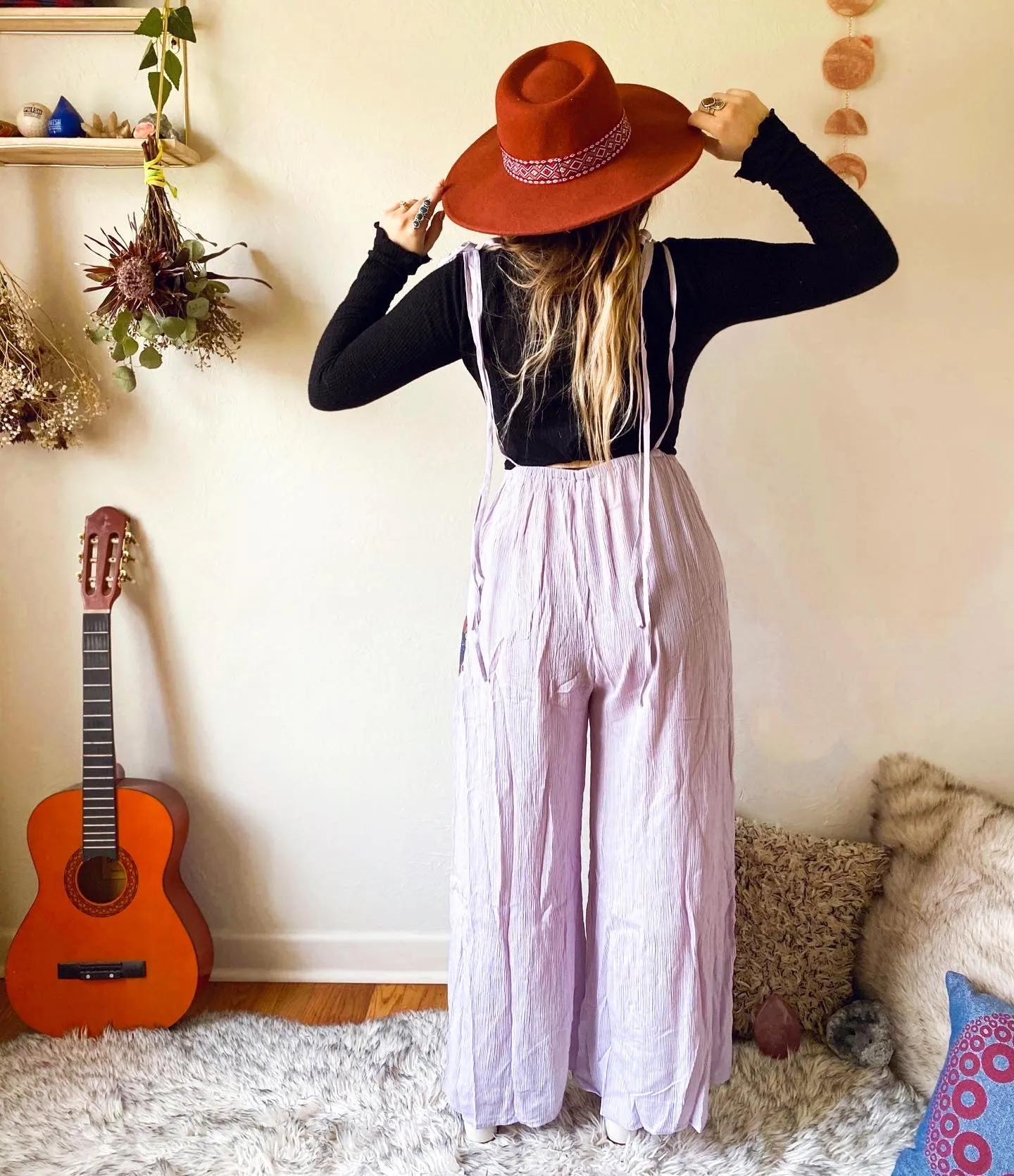 Grateful Dead / JGB Cats Under The Stars Flowy Suspender Pants