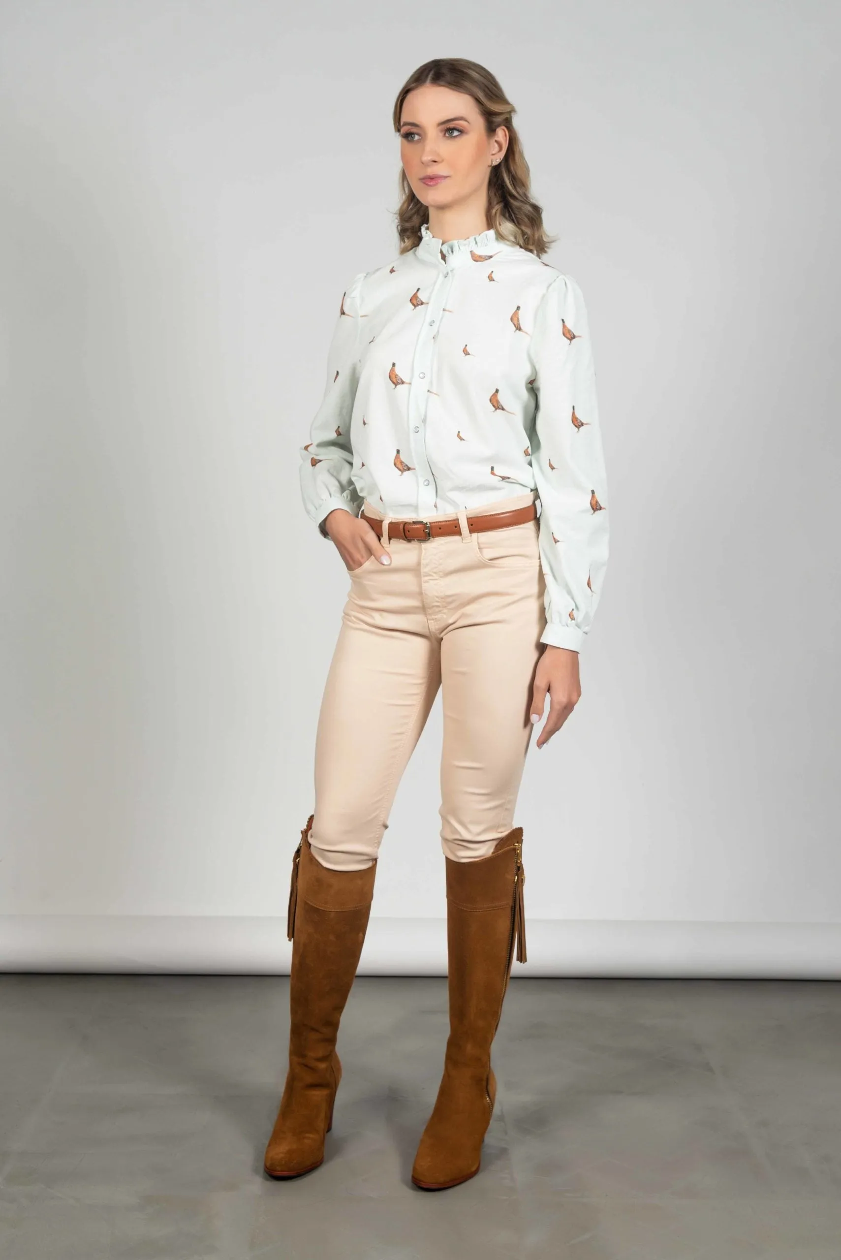 Hartwell Malu New Pheasants Needlecord Shirt