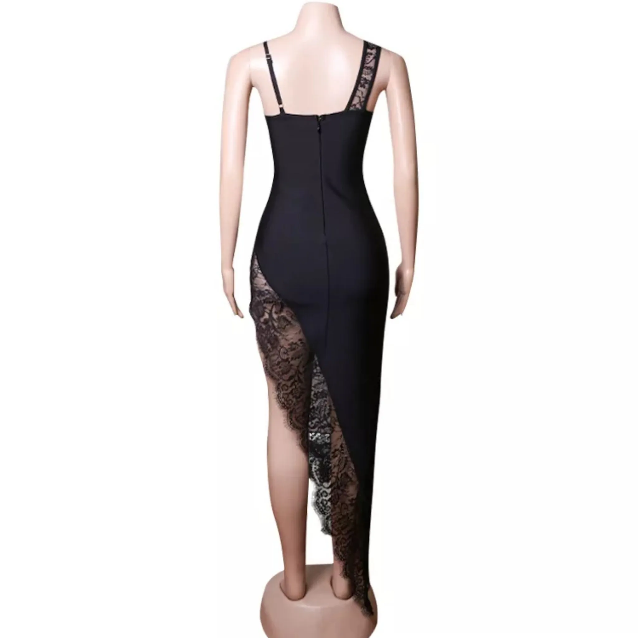 High Slit Lace Dress