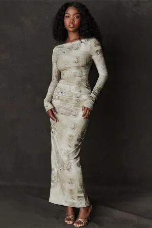 Hip-wrapped Tight Skirt Long Dress