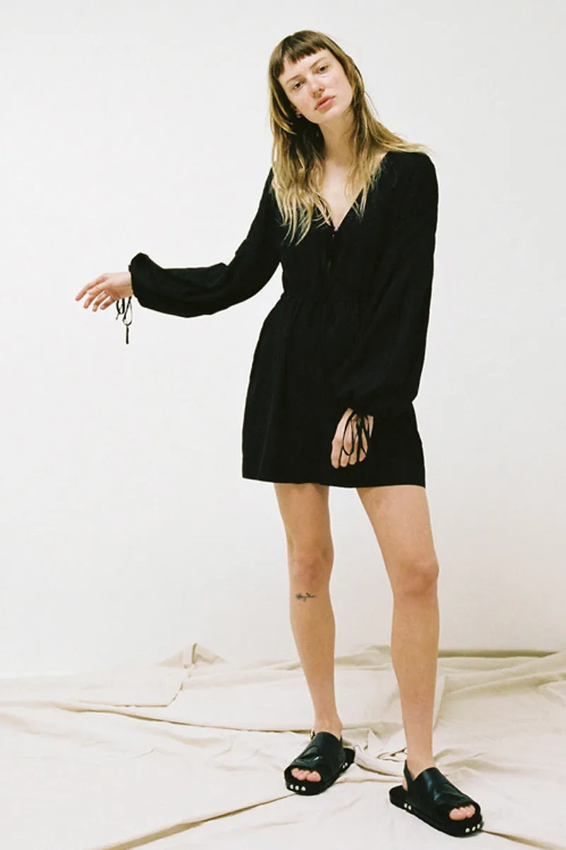 Irena Romper - Black Cotton