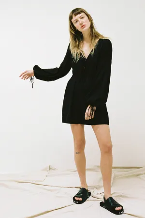 Irena Romper - Black Cotton