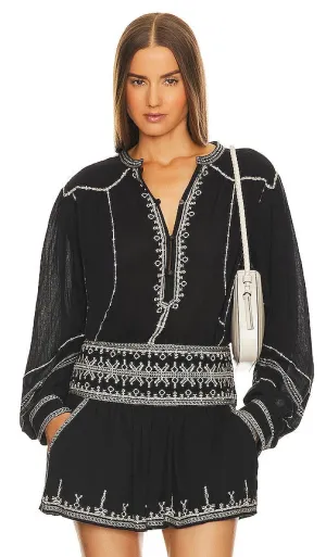 Isabel Marant Etoile Pelson Top in Black