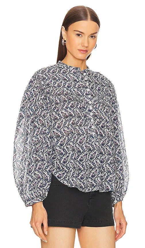 Isabel Marant Etoile Salika Top in Blue