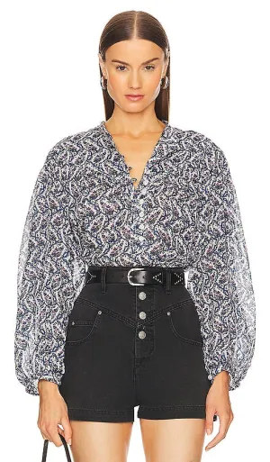 Isabel Marant Etoile Salika Top in Blue