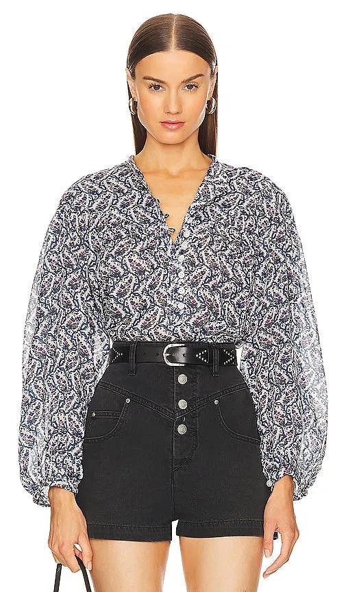 Isabel Marant Etoile Salika Top in Blue