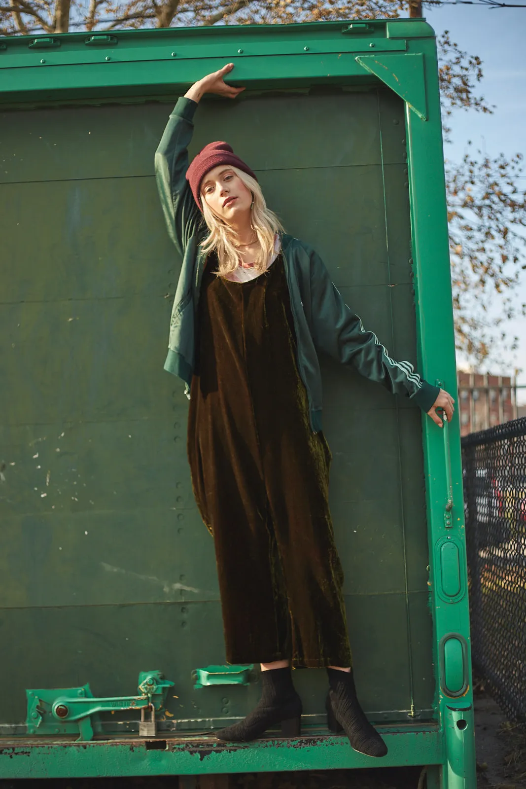 James Jumpsuit in Velvet