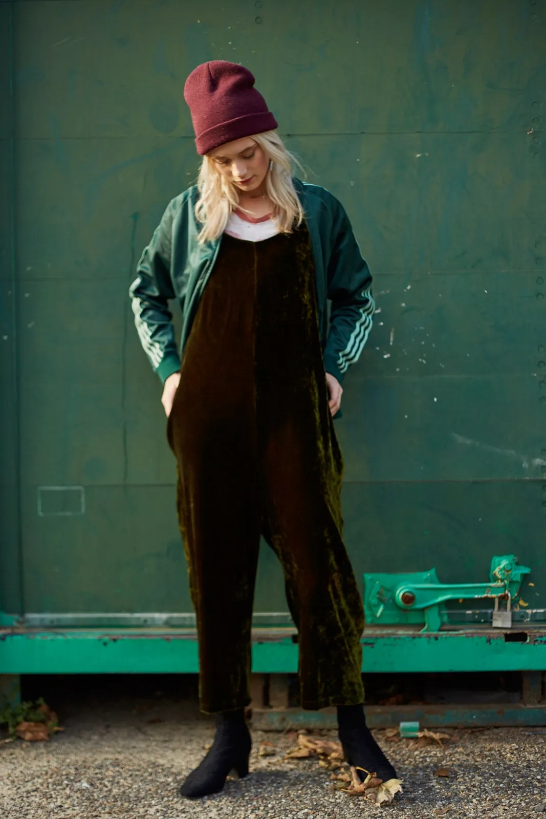 James Jumpsuit in Velvet