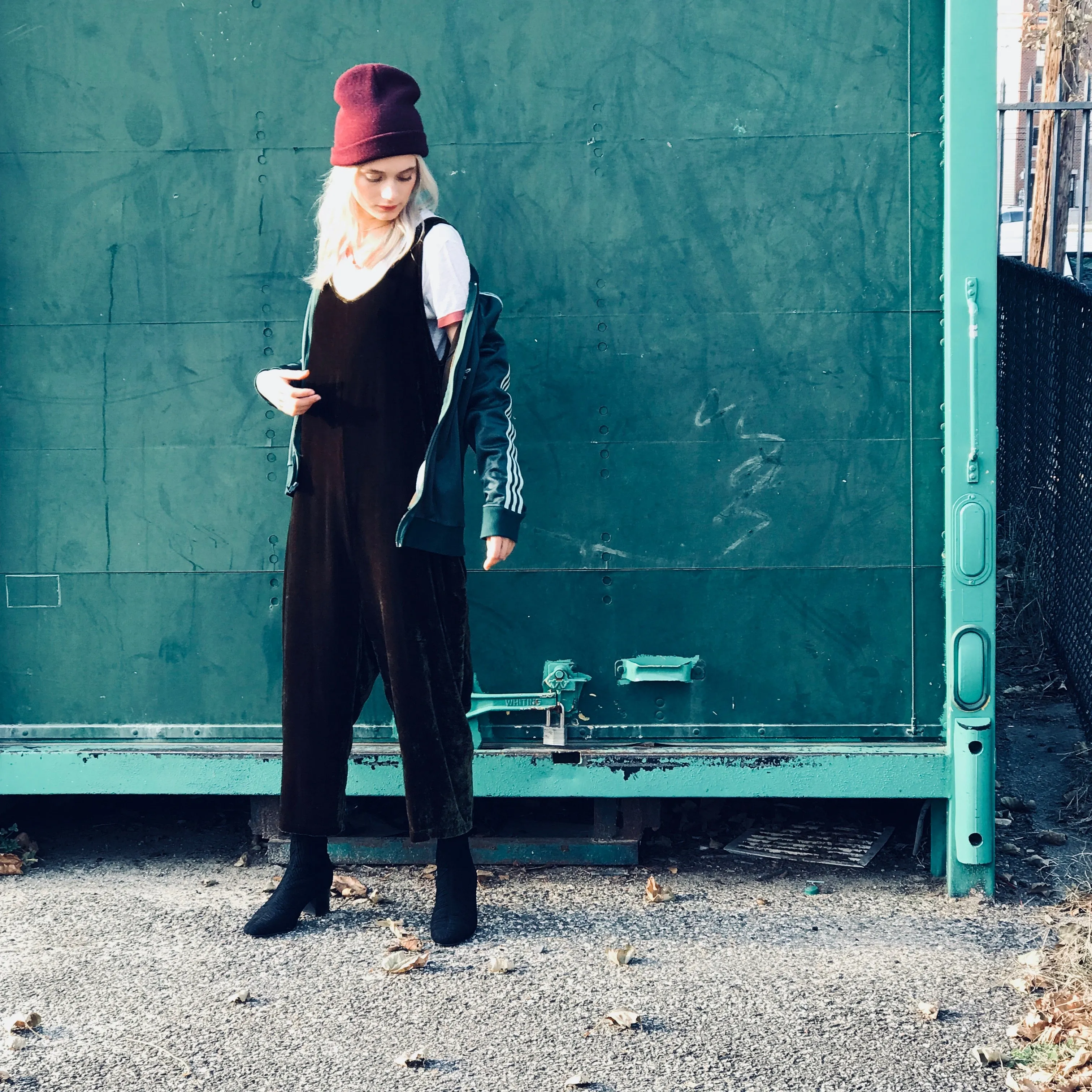 James Jumpsuit in Velvet