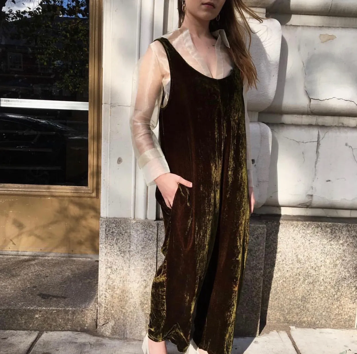 James Jumpsuit in Velvet