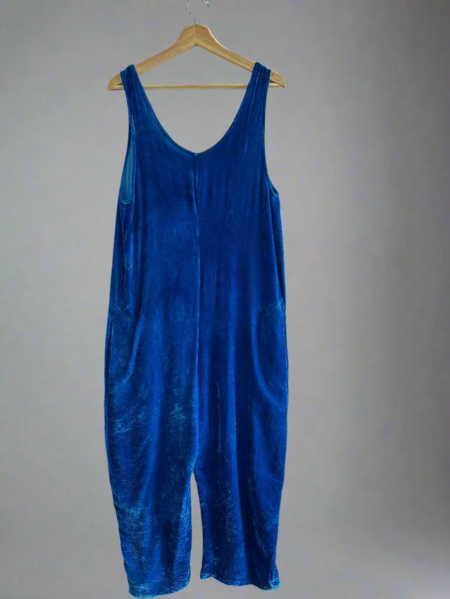 James Jumpsuit in Velvet
