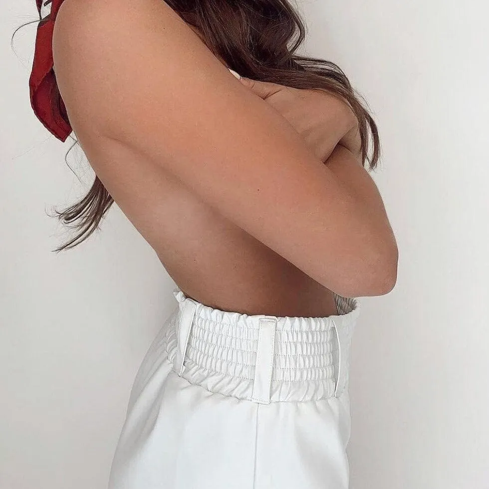 Janelle Leather Shorts