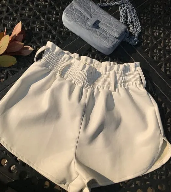 Janelle Leather Shorts