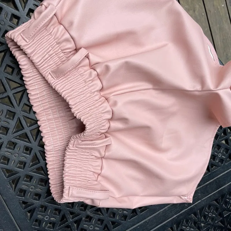 Janelle Leather Shorts