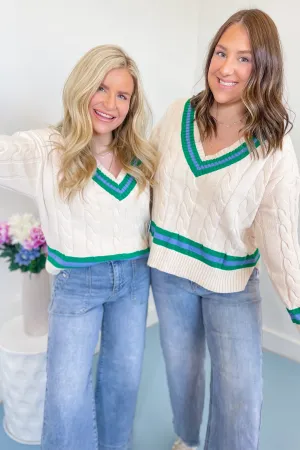 Jessie Cable Knit Chic Sweater Top