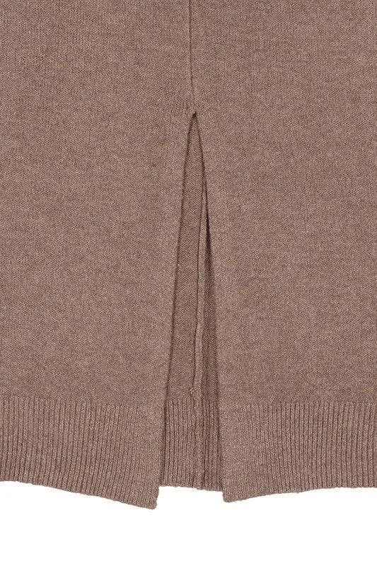LILOU V-neck Sweater Maxi Dress