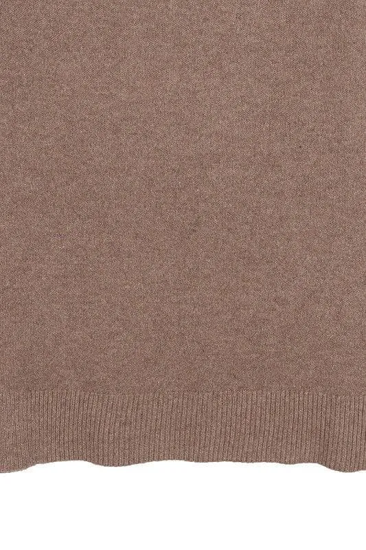 LILOU V-neck Sweater Maxi Dress