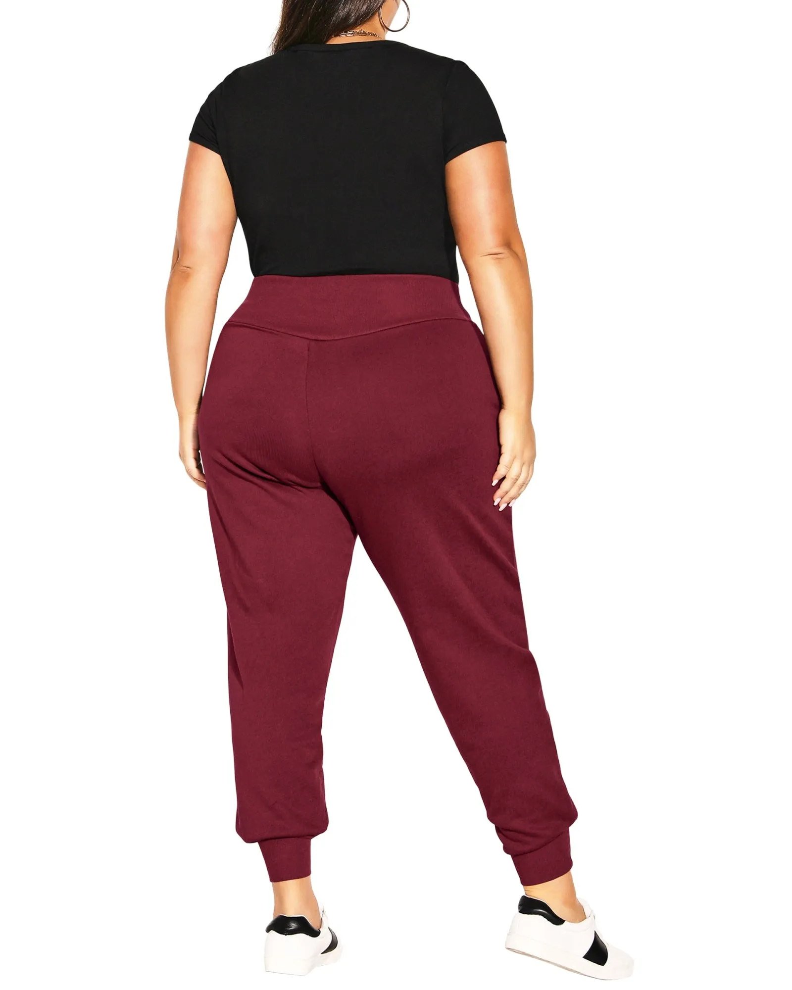 Lounger Cotton-Blend Jogger | Dark Cherry
