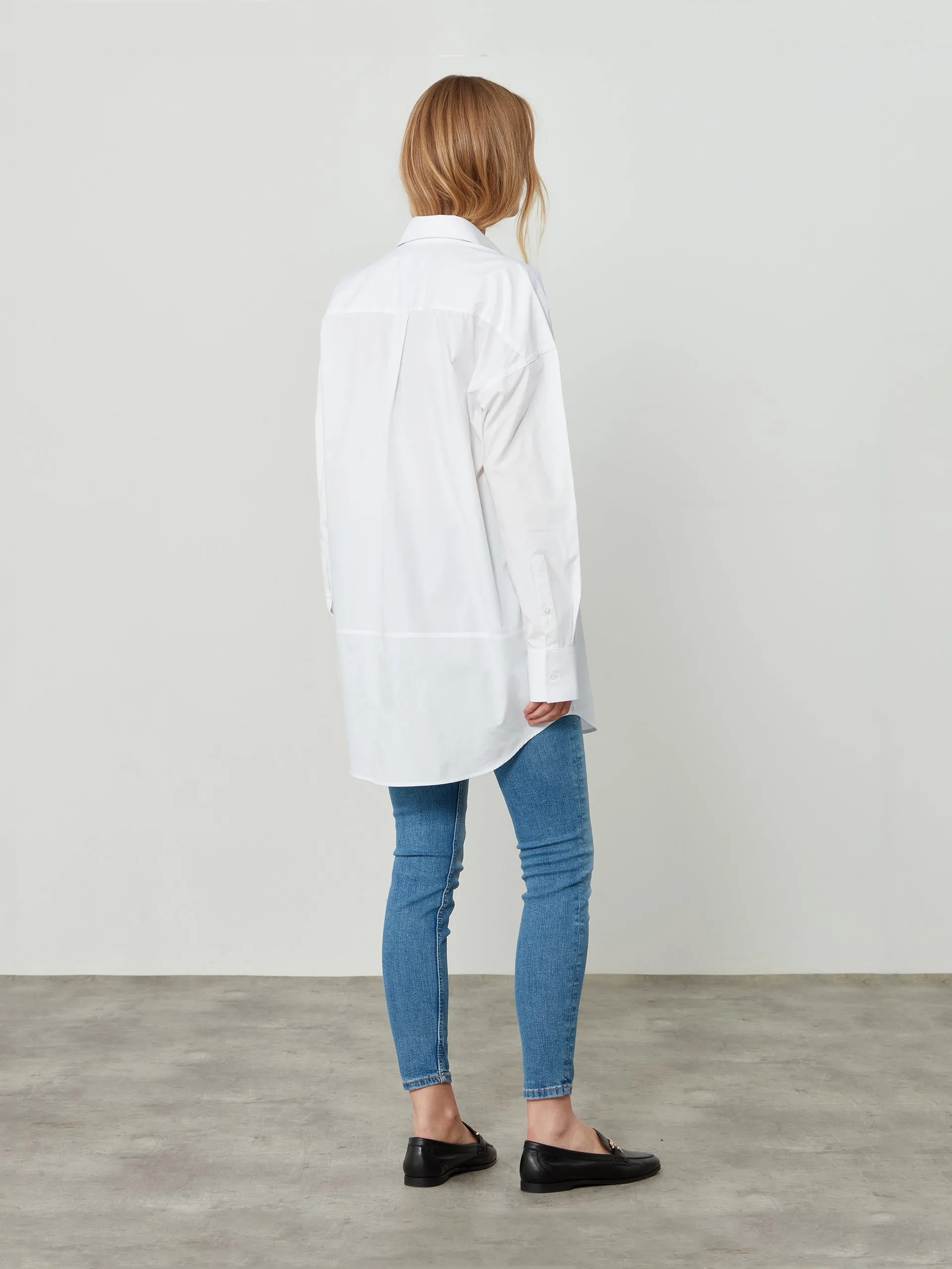 Molly fine poplin white shirt