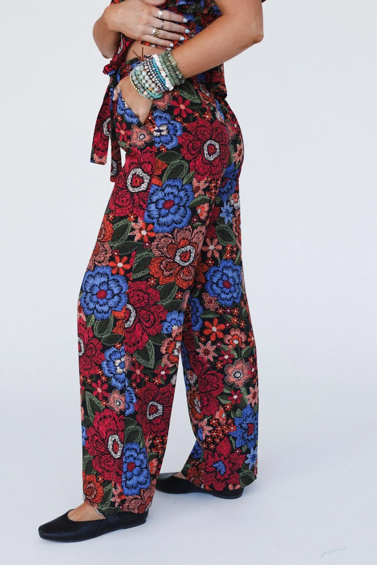 Moonlight Rhythm Pants - Black Multi