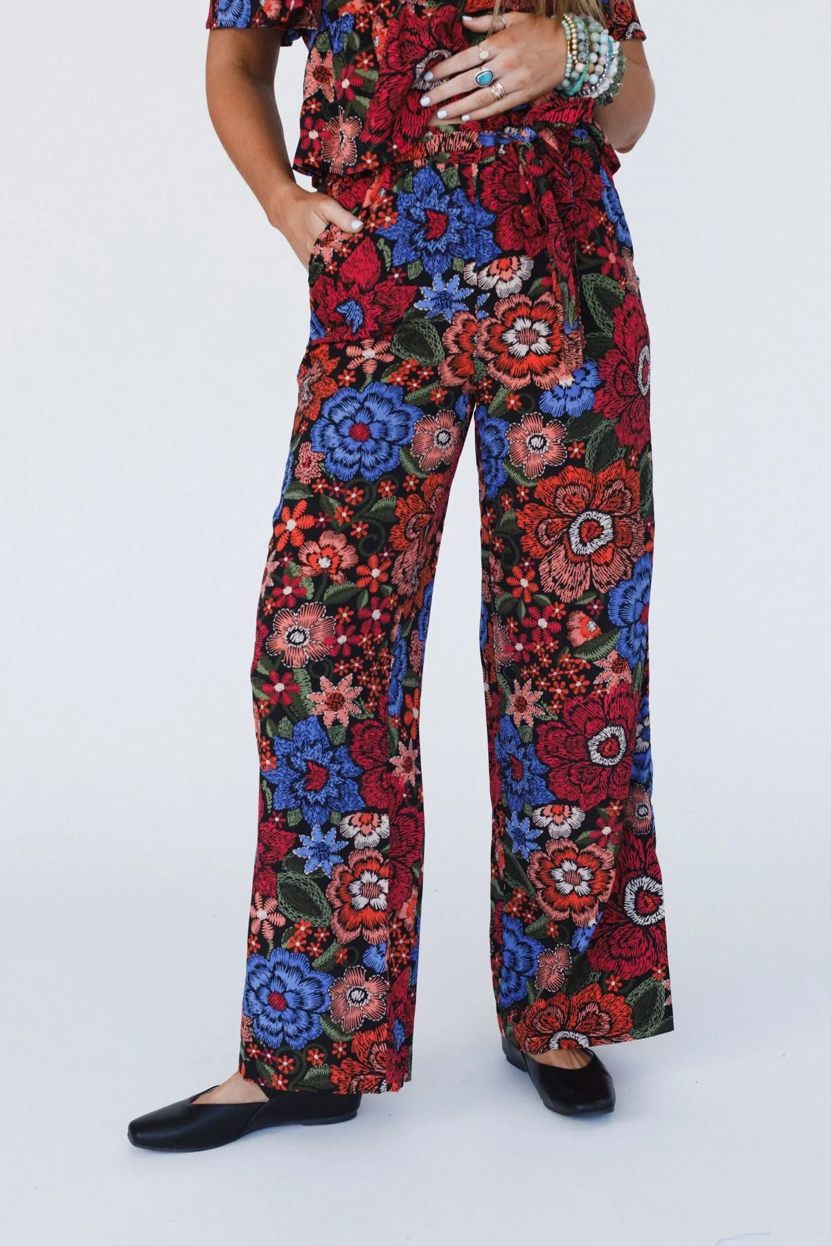 Moonlight Rhythm Pants - Black Multi