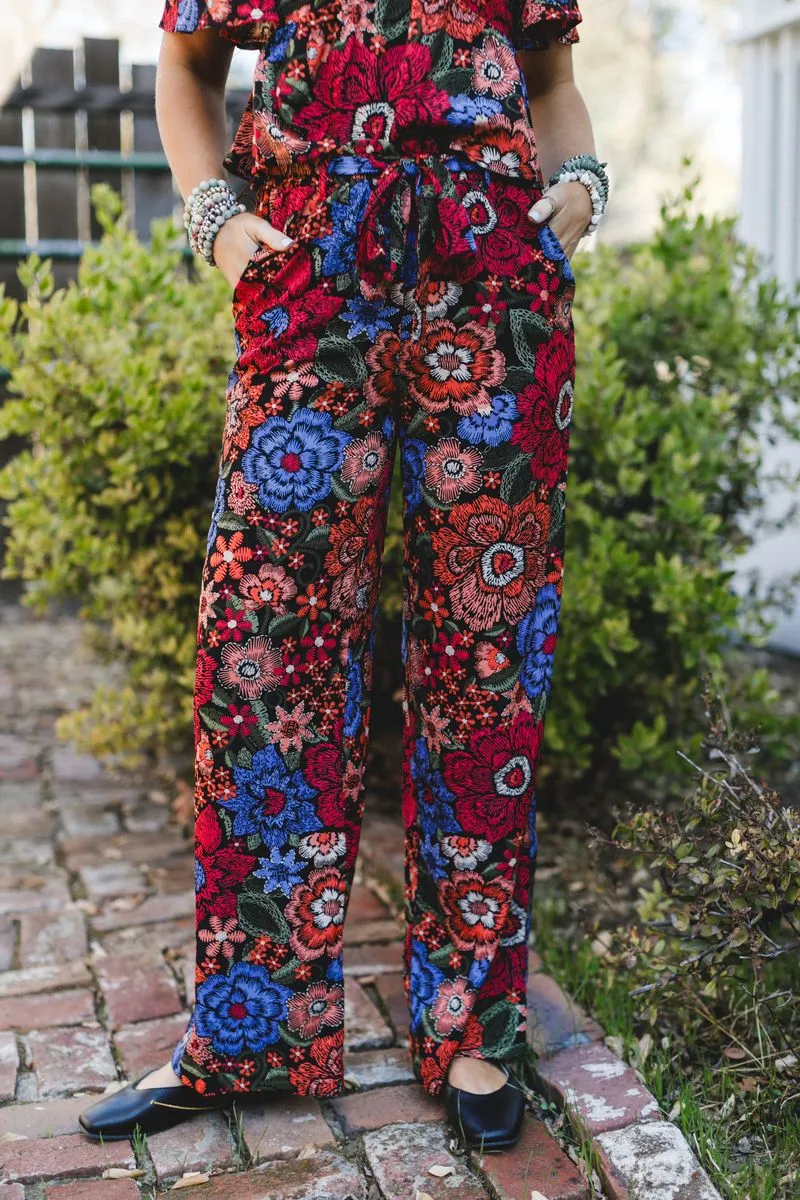 Moonlight Rhythm Pants - Black Multi