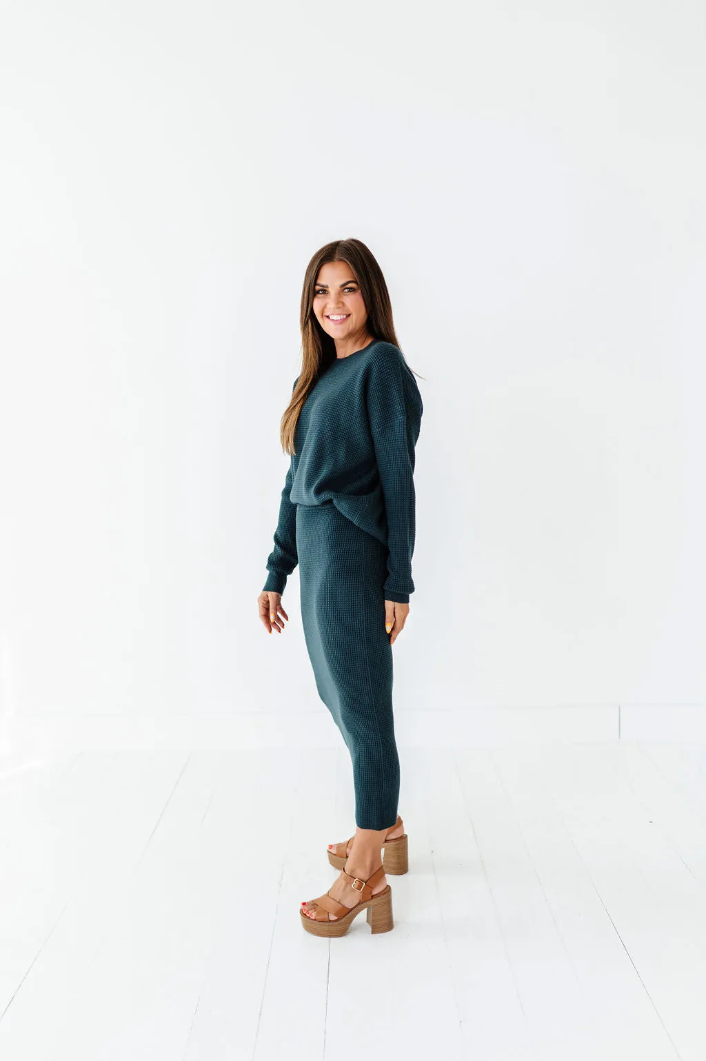 Opal Knit Set in Dark Navy