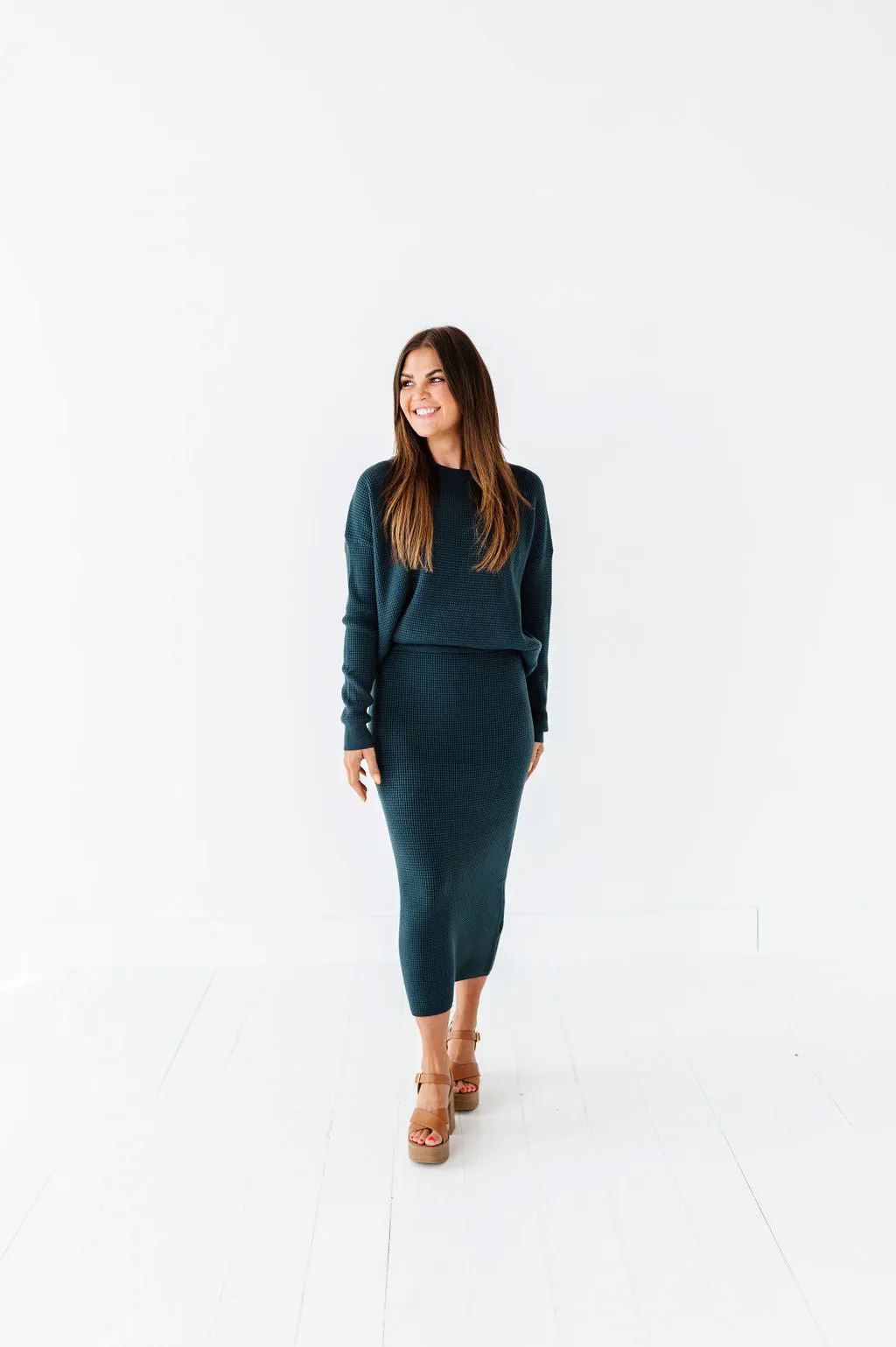 Opal Knit Set in Dark Navy